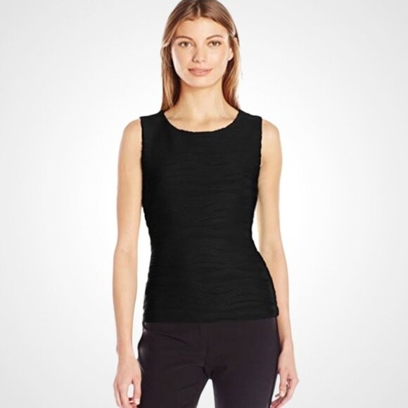 Calvin Klein Black Textured Tank Top Large - Picture 1 of 9